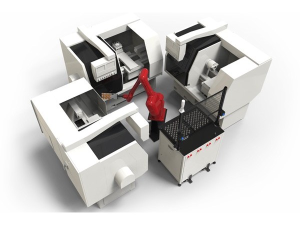 機器人車床上下料方案